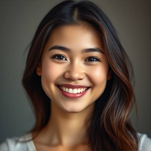 Photographie de portrait professionnel d'une jeune femme souriante